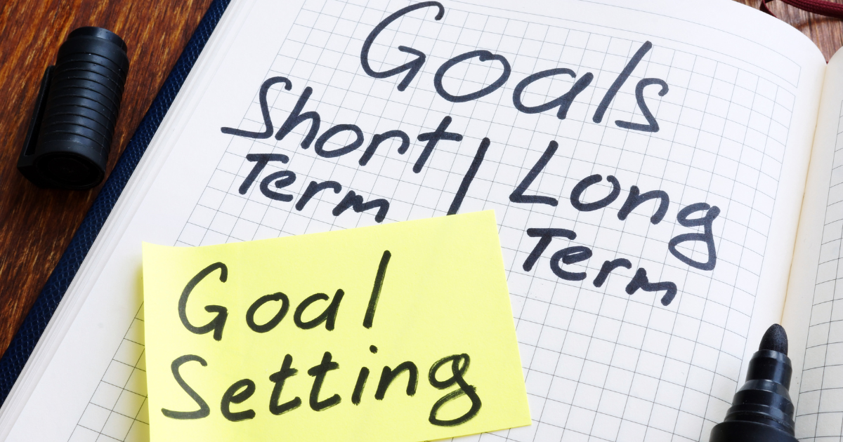 teaching goal setting graphic